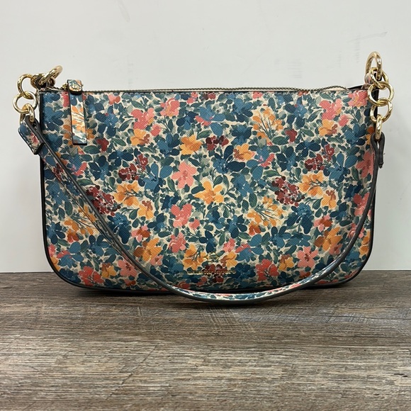 Nanette Lepore Floral Coated Canvas Shoulder Bag - Picture 1 of 13